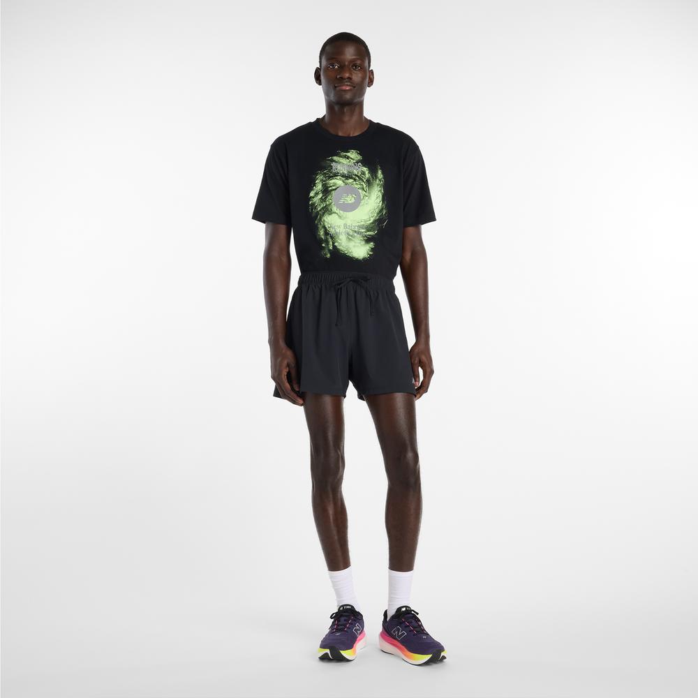 Pánske tričko New Balance Vortex Performance MT6164W1BK - čierne