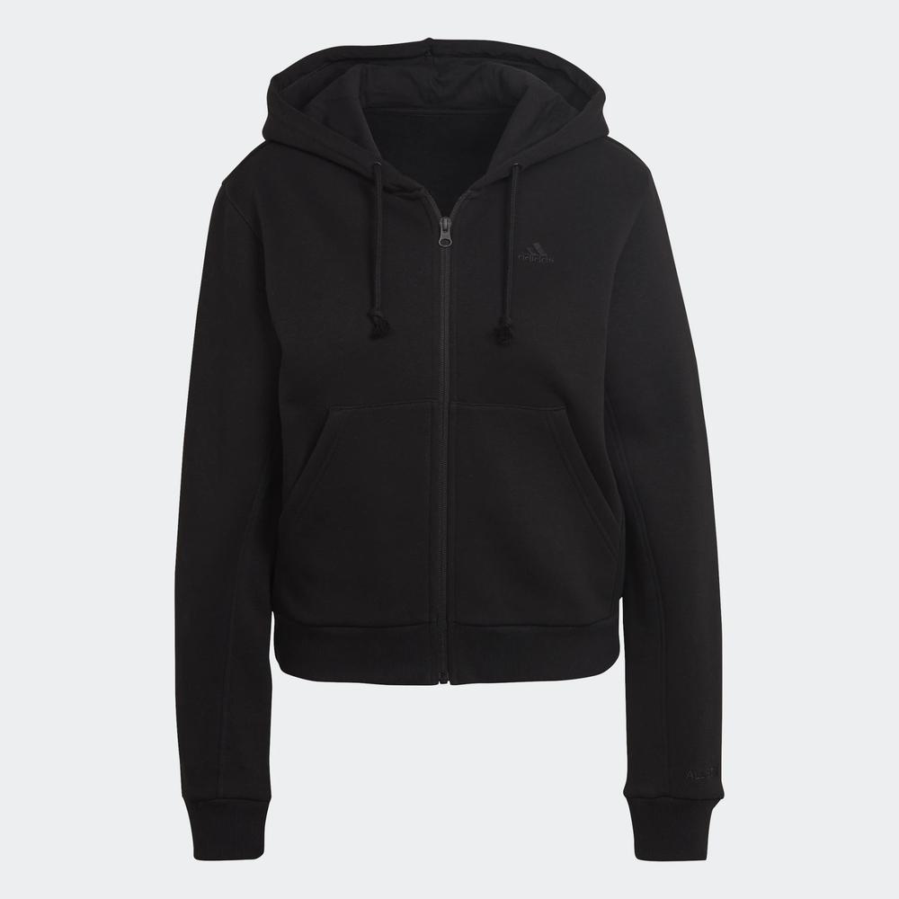 Blúza adidas All SZN Fllece Full-Zip Hoodie HC8848 - čierne