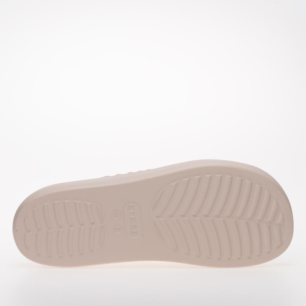 Klapky Crocs Classic Platform Geometric 209564-6UR - béžové