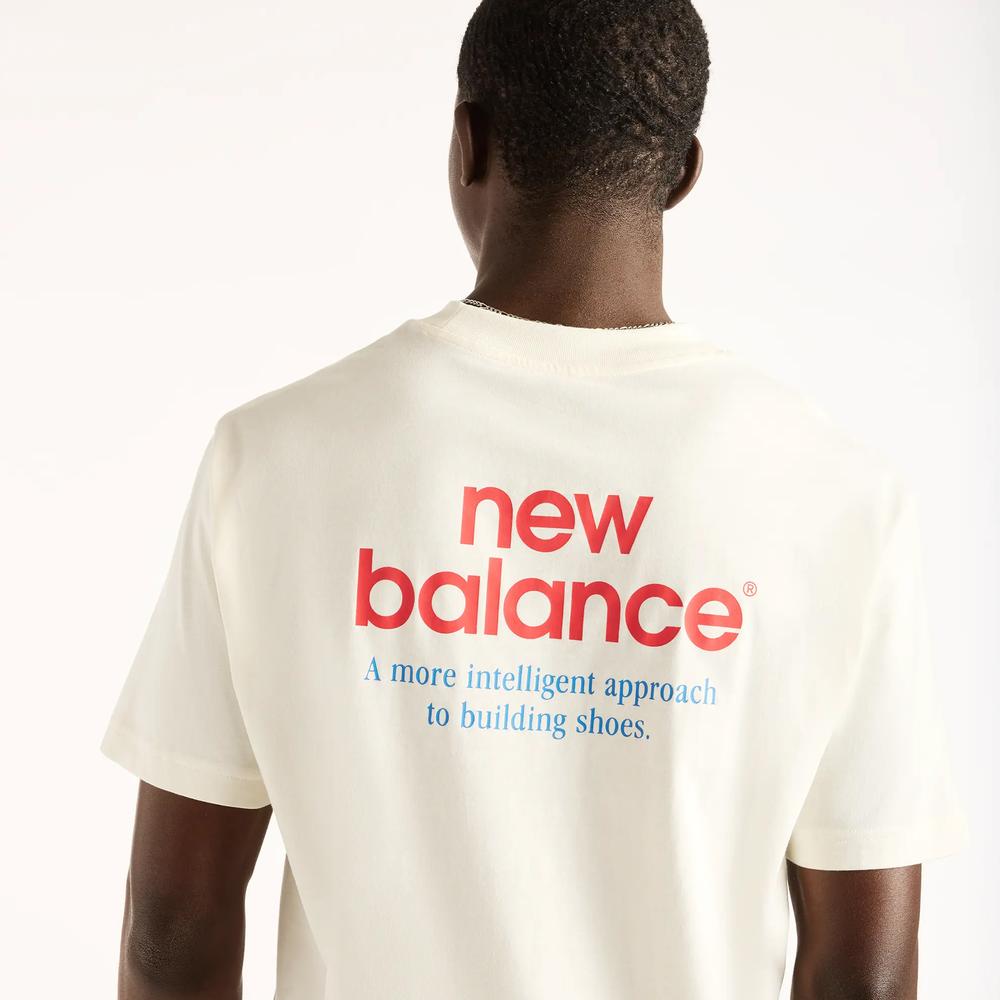 Pánske tričko New Balance Intelligent MT62G7MGAGA - béžové