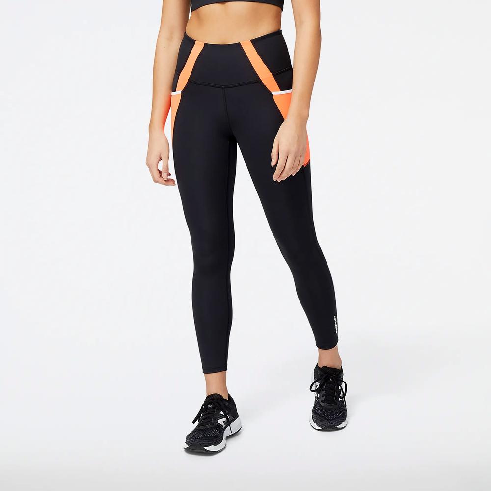 Dámske nohavice New Balance WP21112NDF - čierne