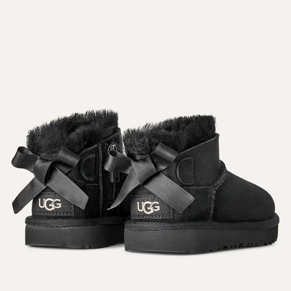 Detské topánky Ugg Toddlers Ultra Mini Bailey Bow Boot 1185920T-BLK - čierne