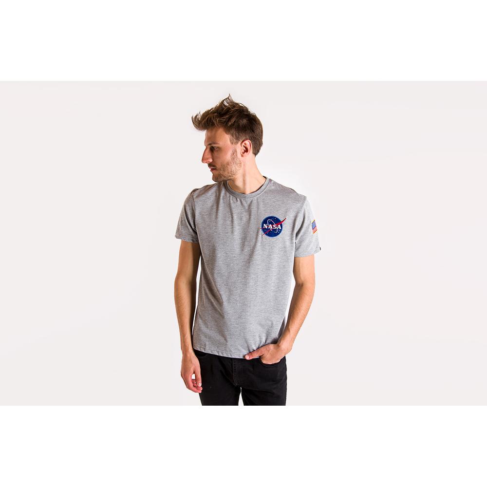 Tričko Alpha Industries Space Shuttle T 17650717 - šedý