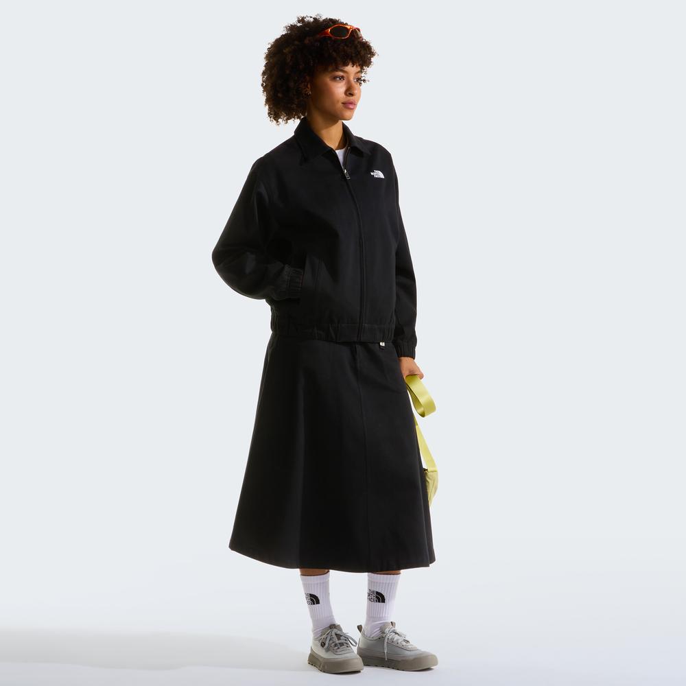 Dámská bunda The North Face Twill Collared 0A8G9DJK31 - čierne