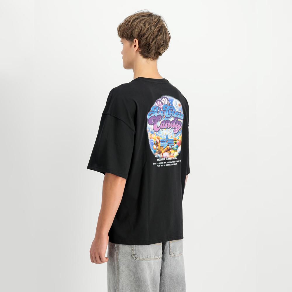 Tričko Alpha Industries Candy Crew 14850903 - čierne