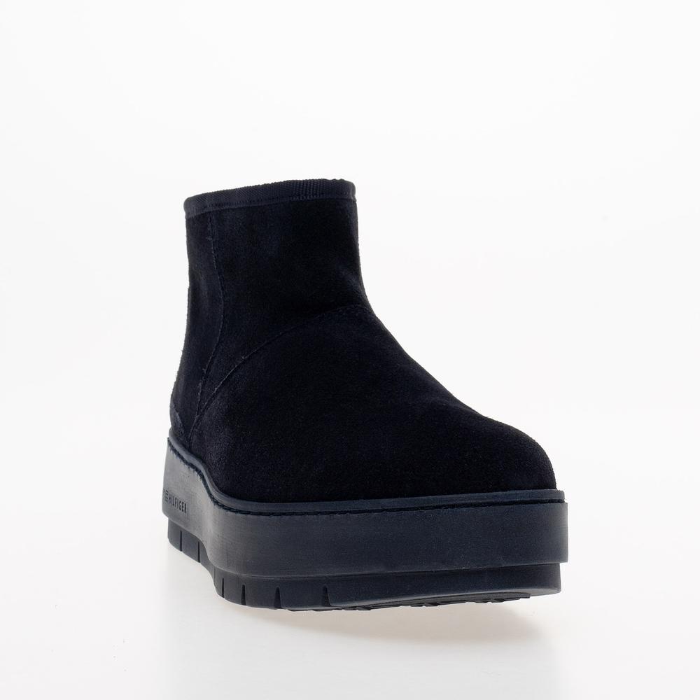 Topánky Tommy Hilfiger Cool Suede Snowboot FW0FW07662-DW6 - tmavomodré