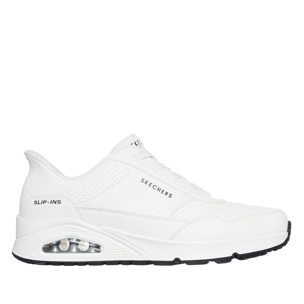 Pánske topánky Skechers Slip-ins: Uno Banksia Luxe 183023WHT - biele