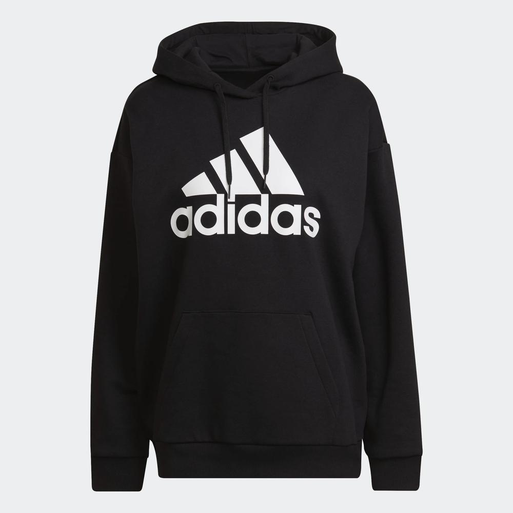 Blúza adidas Essentials Logo Boyfriend Fleece Hoodie HD1756 - čierne