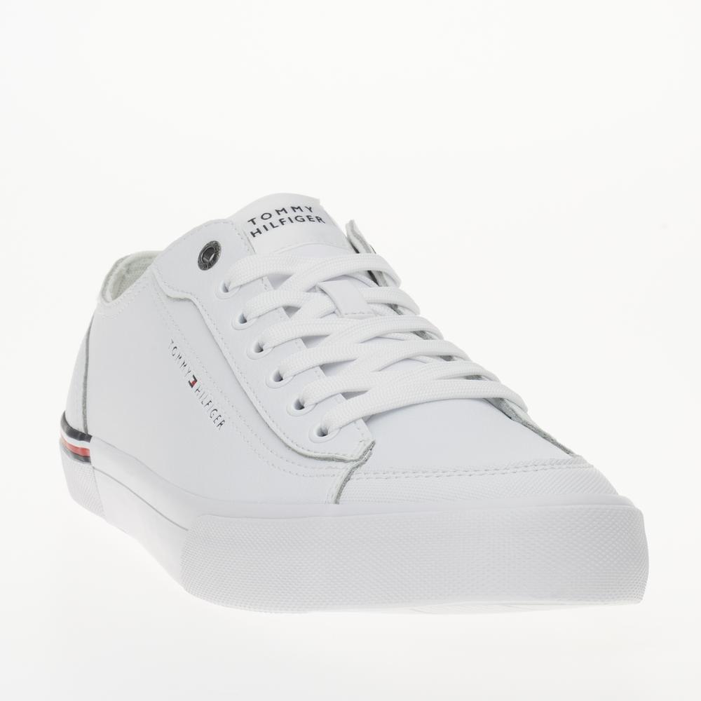 Topánky Tommy Hilfiger Corporate Vulc Leather FM0FM04953-YBS - biele