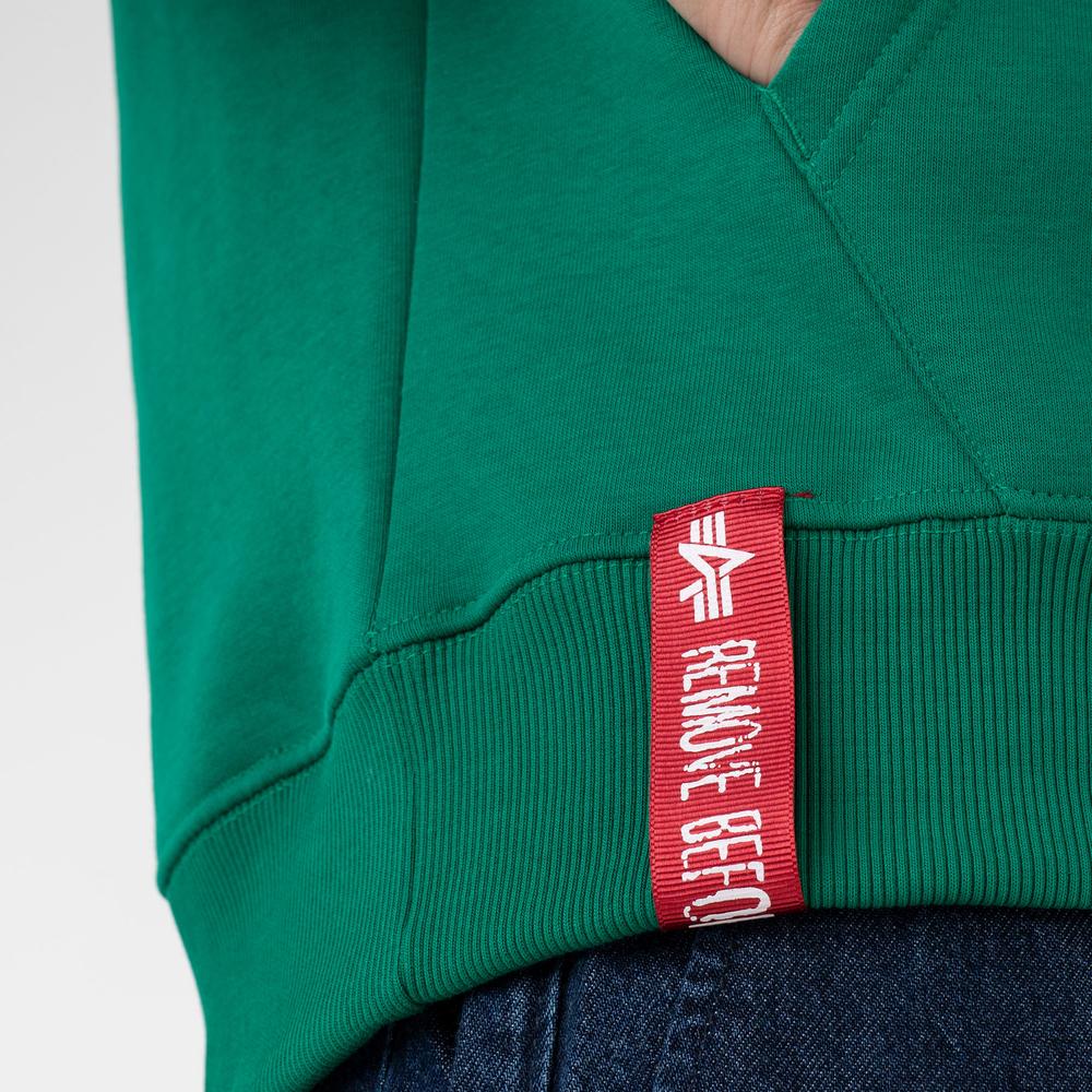 Blúza Alpha Industries Basic Hoody 178312668 - zelené