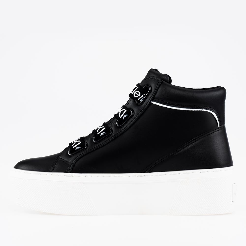 Topánky Calvin Klein Flatform+ Mid Branded Laces YW0YW00869-0GJ - čierne