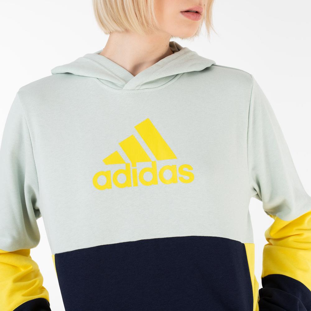 Blúza adidas Colorblock Fleece HN8567 - viacfarebné