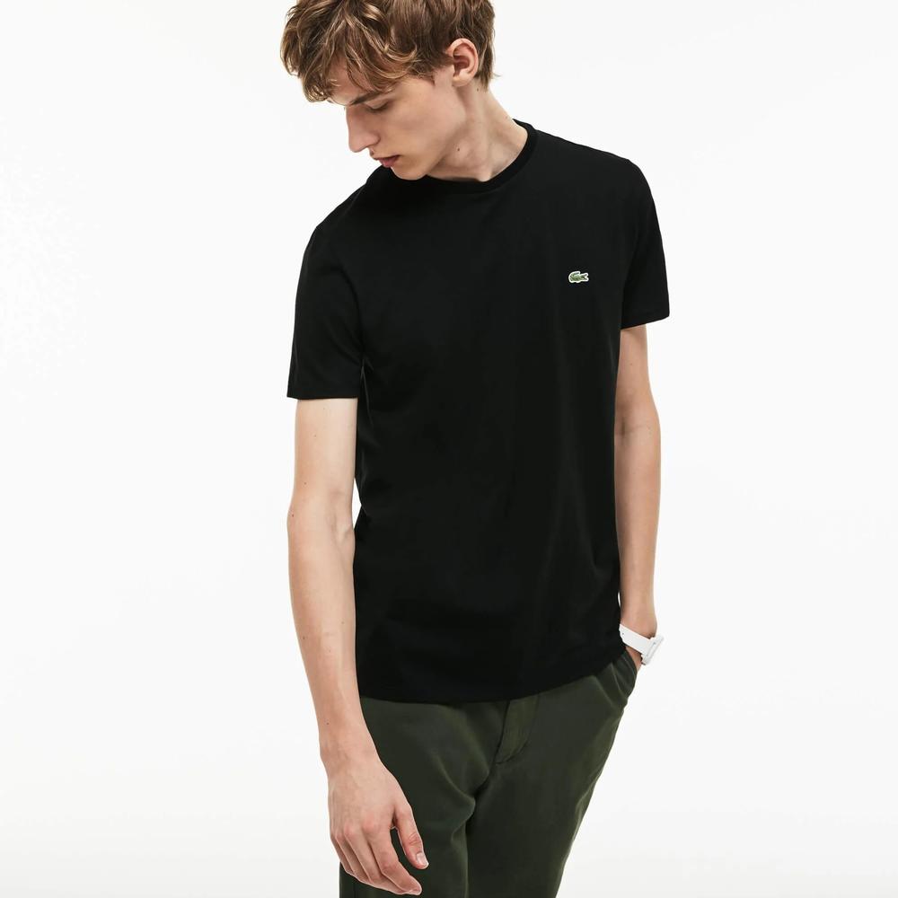 Tričko Lacoste Crew Neck Pime Cotton Jersey TH6709-031 - čierne