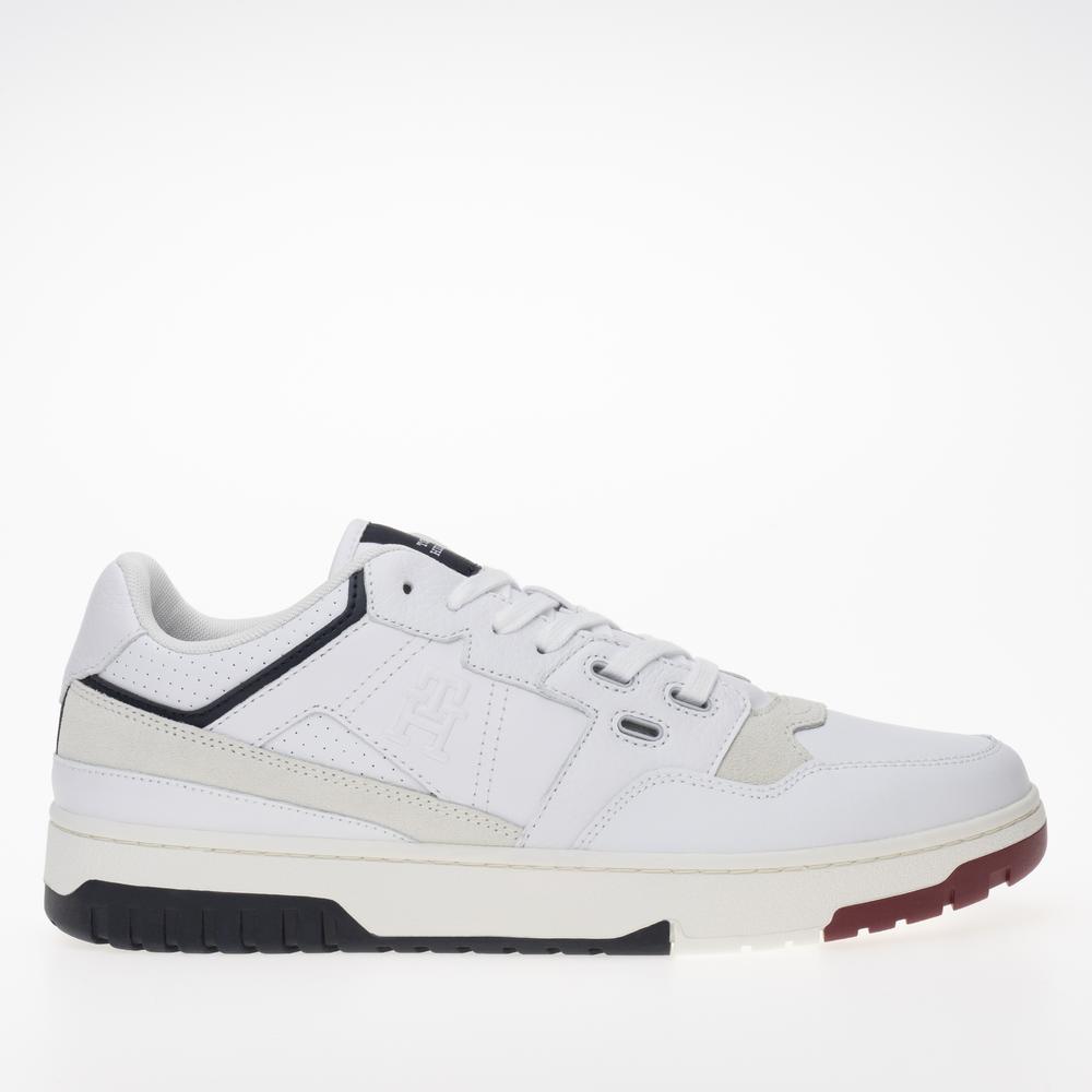 Topánky Tommy Hilfiger Basket Street Mix FM0FM04970-YBS - biele