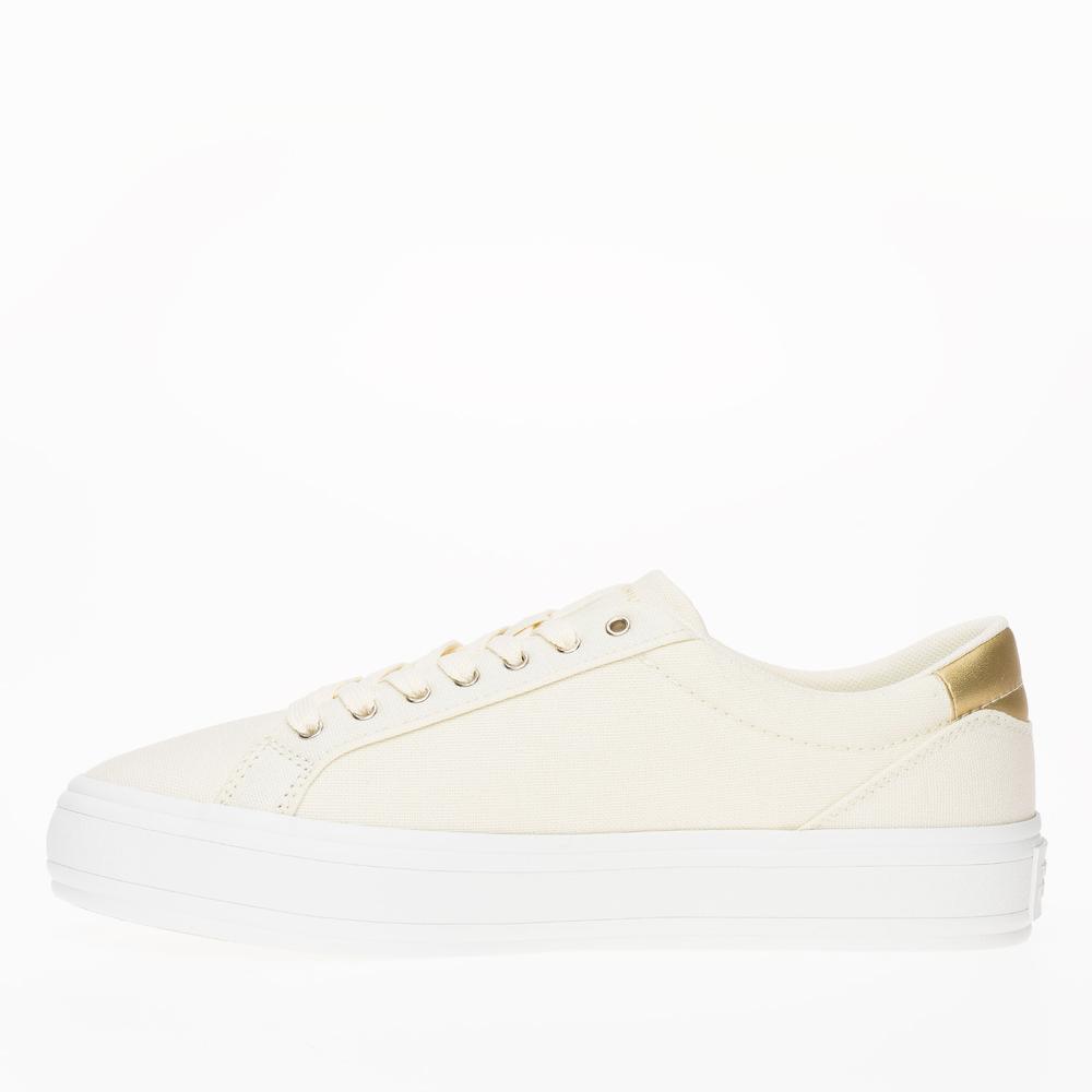Topánky Tommy Hilfiger Essential Vulc Canvas FW0FW07682-AEF - béžové