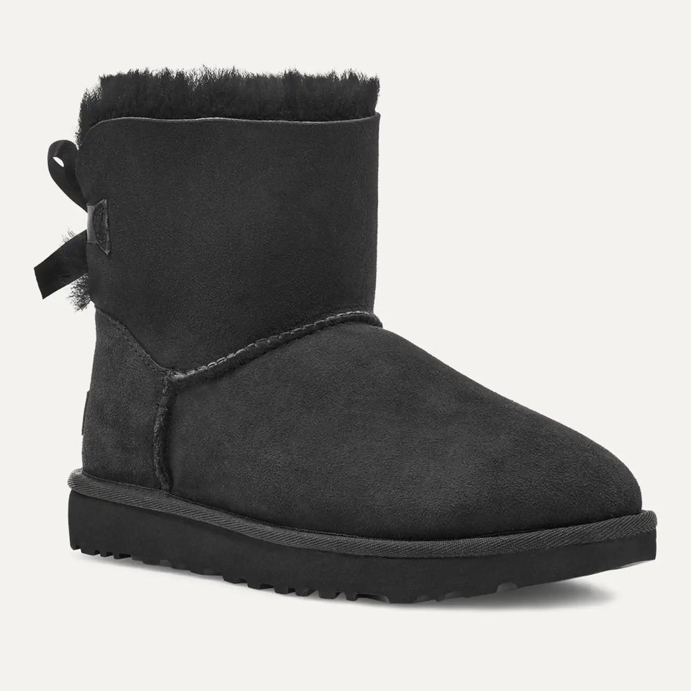 Topánky dámske UGG W Mini Bailey Bow II 1016501-BLK - čierne