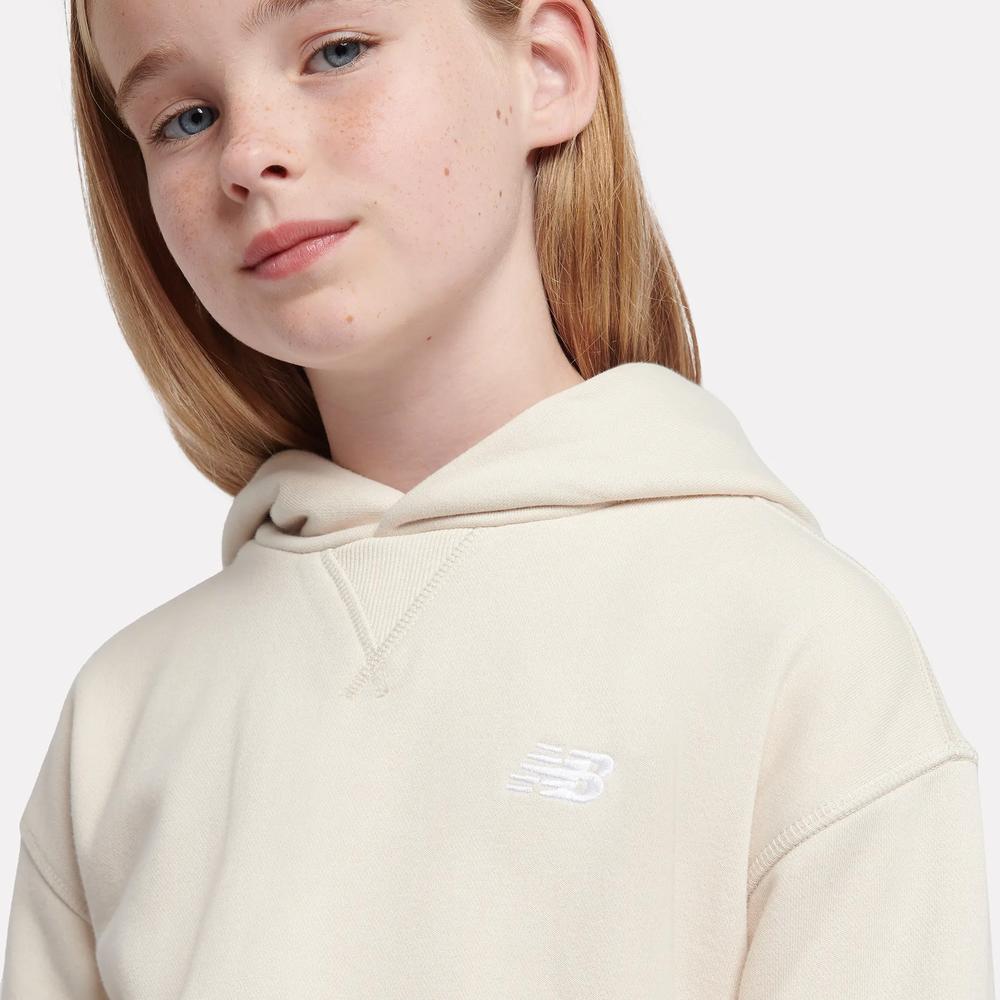 Dětské mikina New Balance LAKG0056LIN - béžové