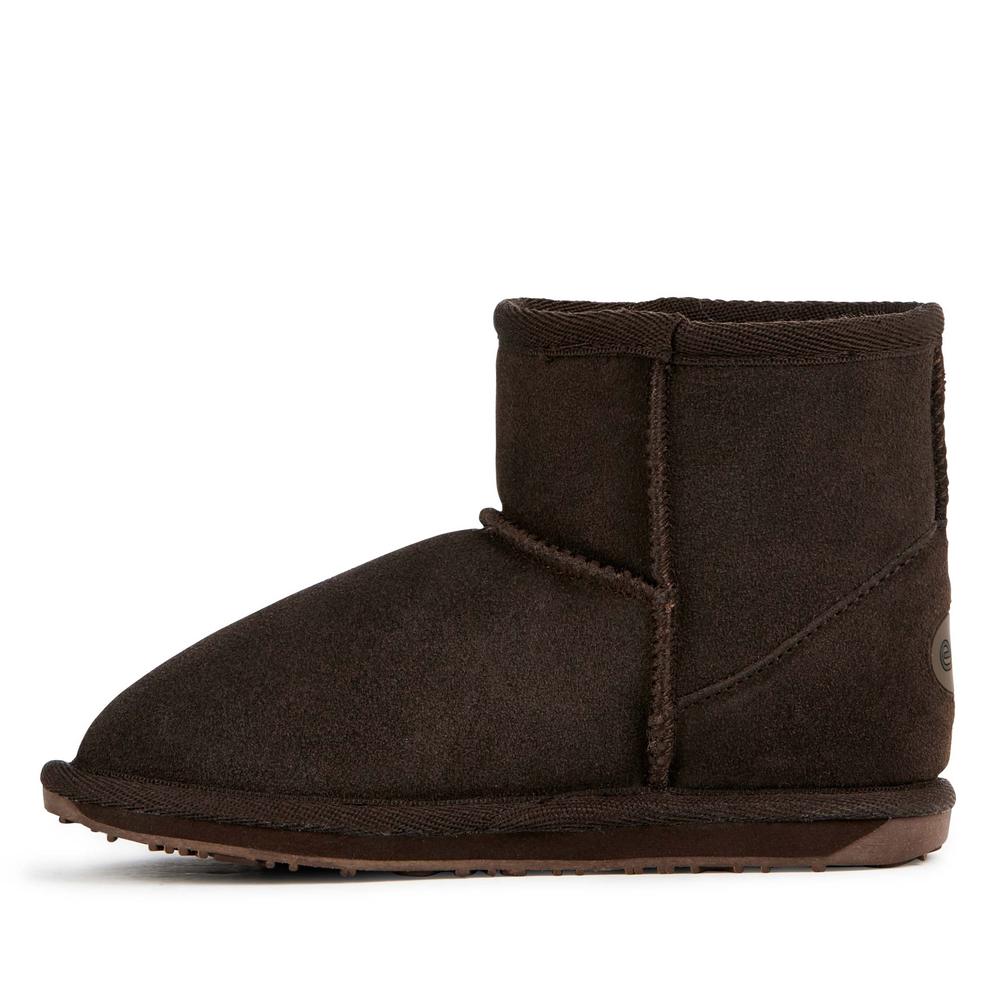 Detské topánky Emu Australia Wallaby Mini Teens T10103CHOC - hnedé