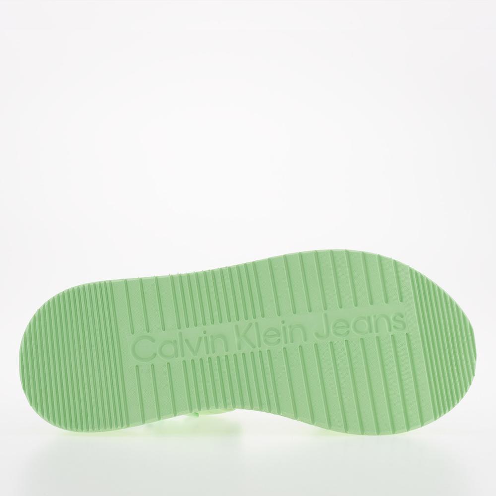 Sandále Calvin Klein Prefresato Sandal Badge YW0YW00967-0H9 - zelené