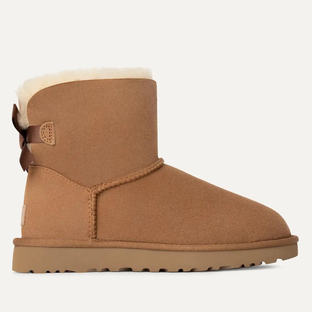 Topánky dámske UGG W Mini Bailey Bow II 1016501-CHE - hnedé
