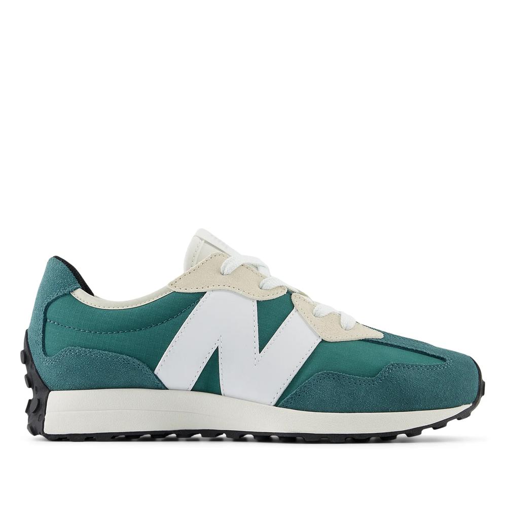 Detské topánky New Balance GS327BD - zelené