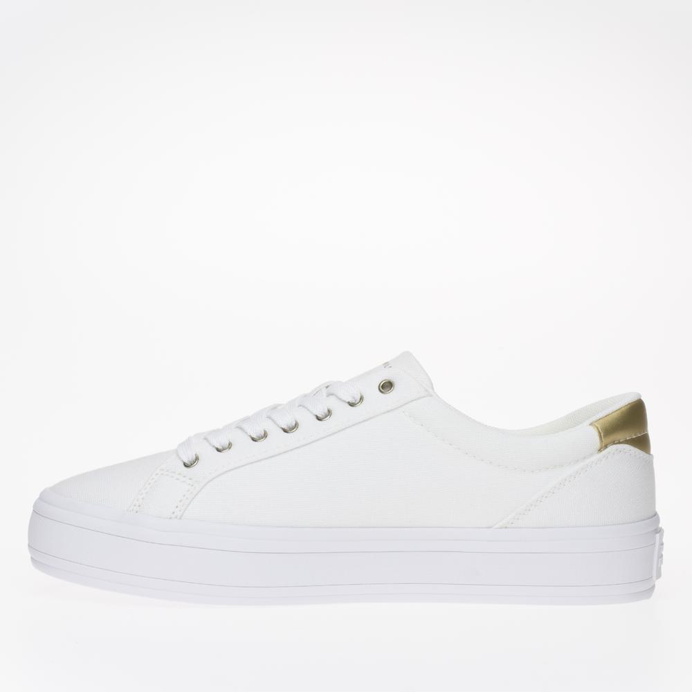 Topánky Tommy Hilfiger Essential Vulc Canvas FW0FW07682-YBS - biele