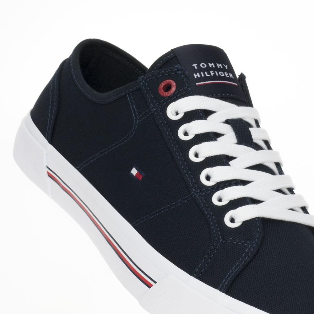Topánky Tommy Hilfiger Core Corporate Vulc Canvas FM0FM04560-DW5 - tmavomodré