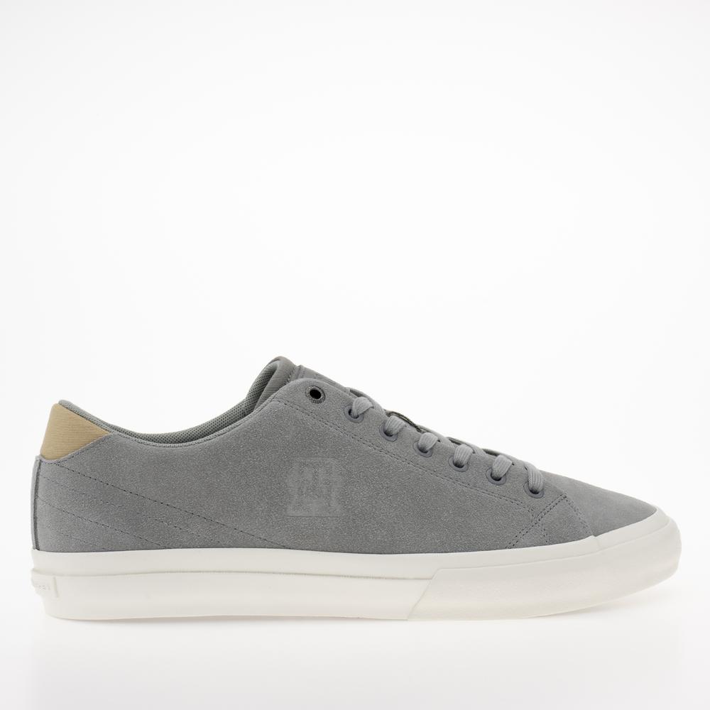 Topánky Tommy Hilfiger Hi Vulc Street Low Suede FM0FM04590-PRT - šedý