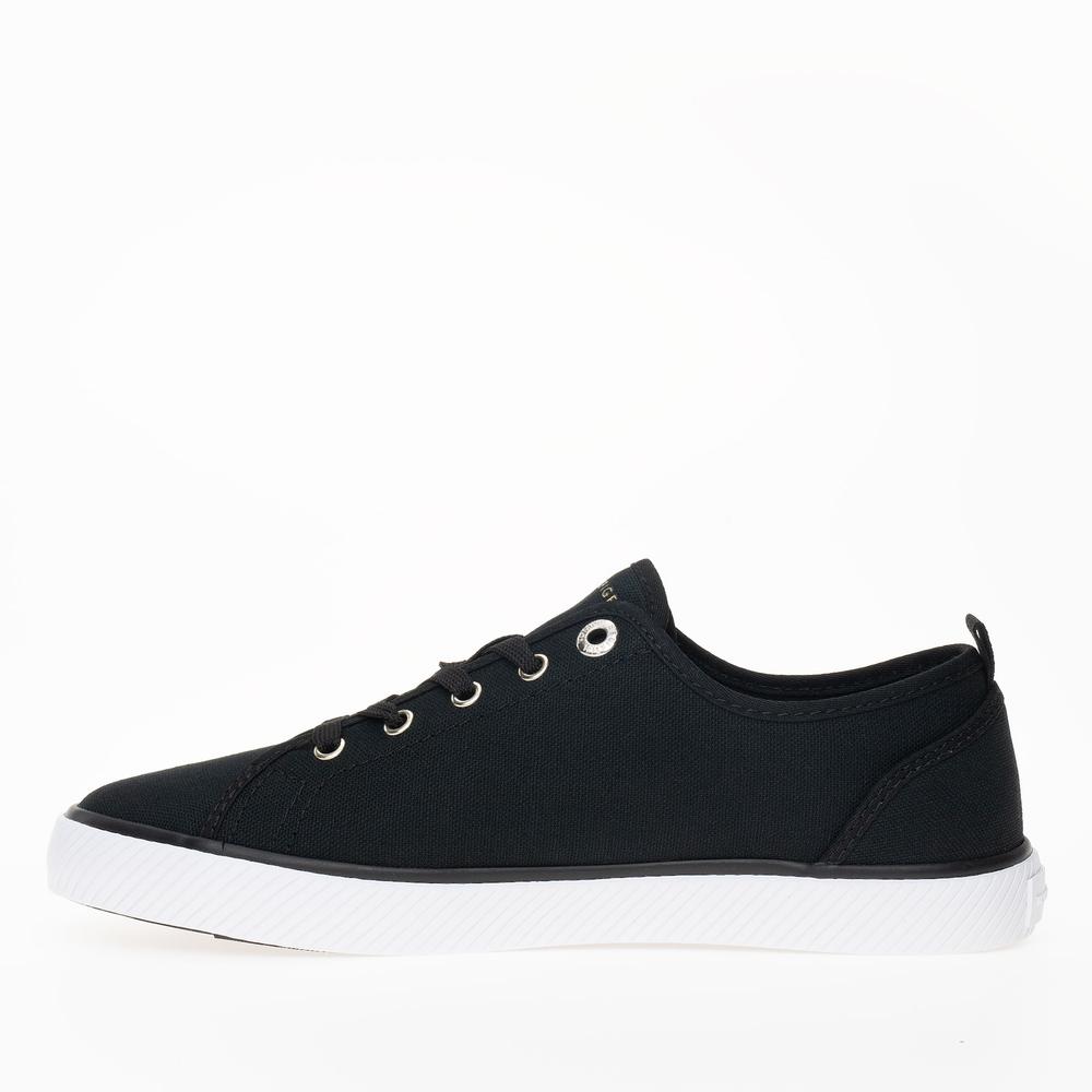 Topánky Tommy Hilfiger Vulc Canvas FW0FW08063-BDS - čierne