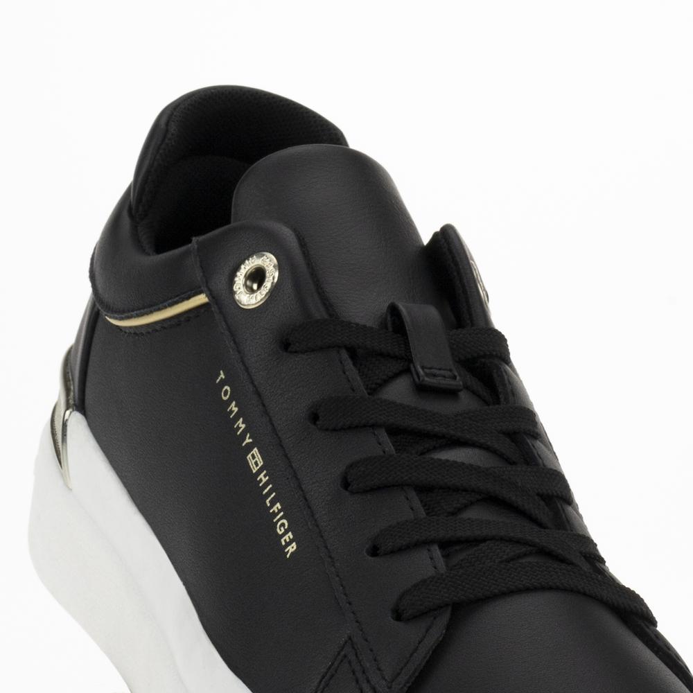 Topánky Tommy Hilfiger Lux Metallic Cupsole FW0FW07030-BDS - čierne