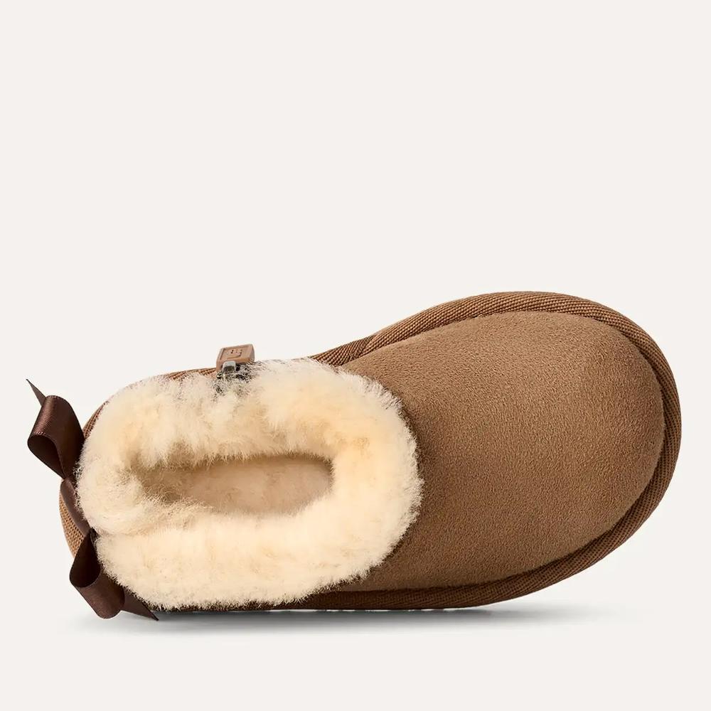 Detské topánky Ugg Toddlers Ultra Mini Bailey Bow Boot 1185920T-CHE - hnedé