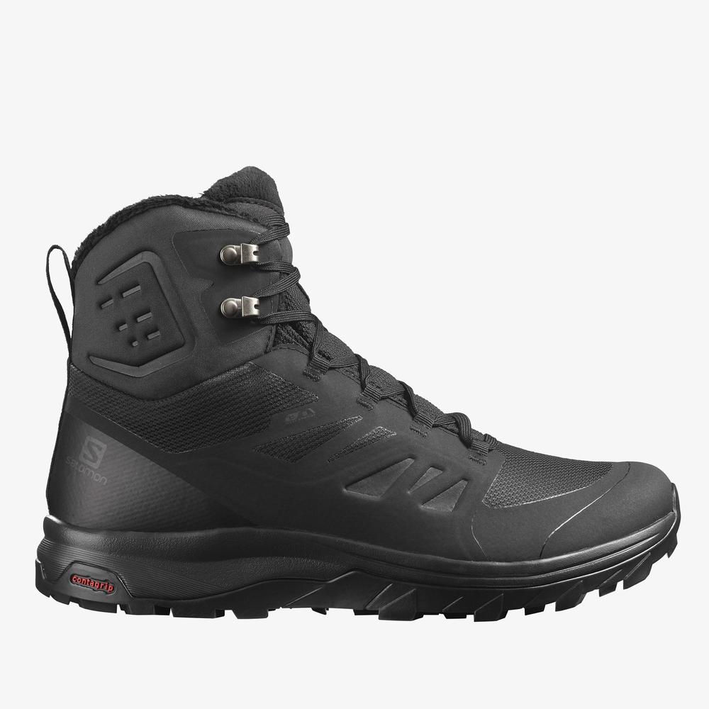 Topánky Salomon Outblast Thinsulate Climasalomon Waterproof L40922300 - čierne