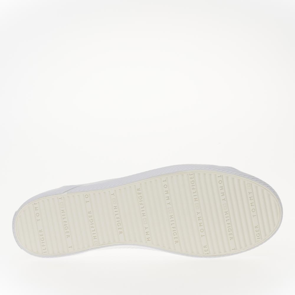 Topánky Tommy Hilfiger Vulc Canvas FW0FW08063-YBS - biele