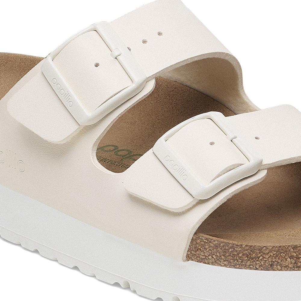 Dámske klapky Birkenstock Arizona PAP Flex Platform 1029127 - béžové