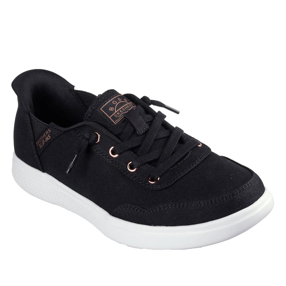 Topánky Skechers Slip-ins Bobs Skip Cute B Cute Sweet 114815BLK - čierne