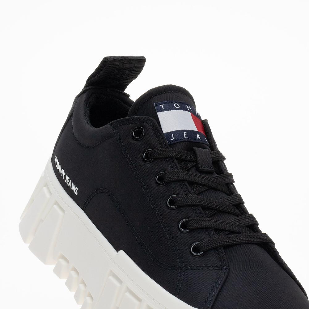 Topánky Tommy Jeans Recycled Cleat Chunky EN0EN02240-BDS - čierne