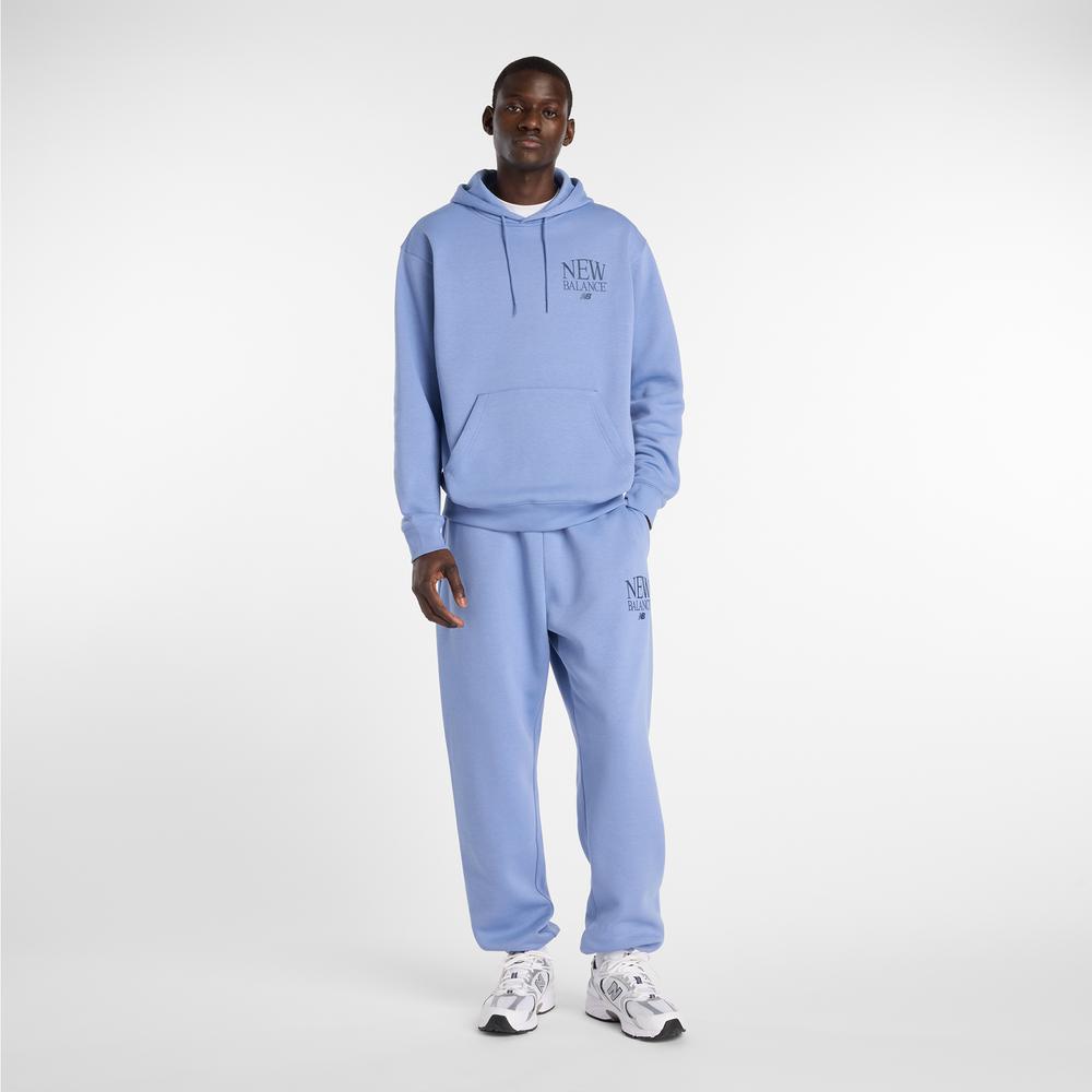 Pánska bunda New Balance Reimagined Fleece Hoodie MT61L713AA3 - modré