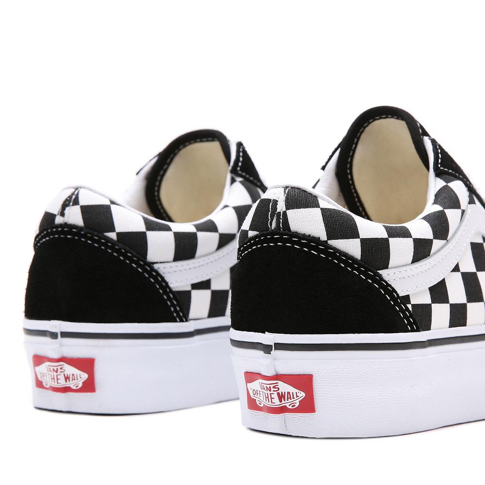 Topánky Vans Checkerboard Old Skool Platform VN0A3B3UHRK1 - čierne