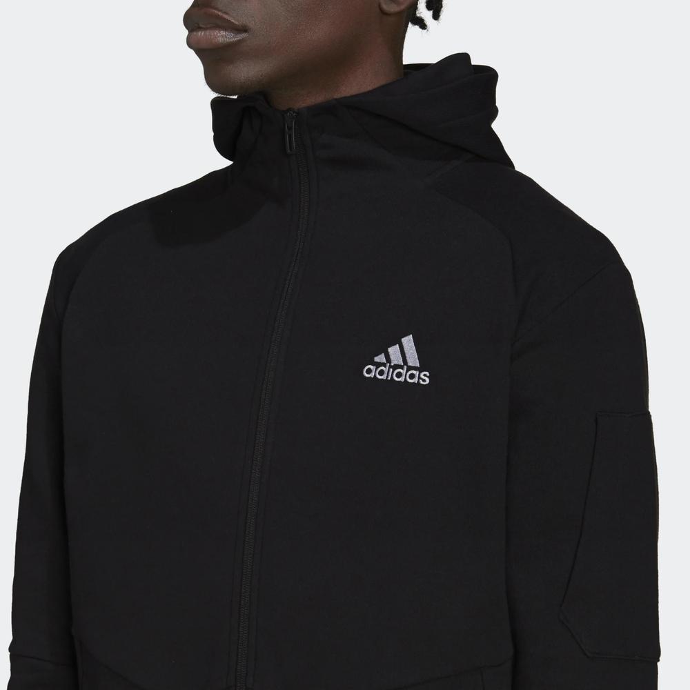 Blúza adidas Essentials 4 Gameday Full-Zip Hoodie HE1811 - čierne