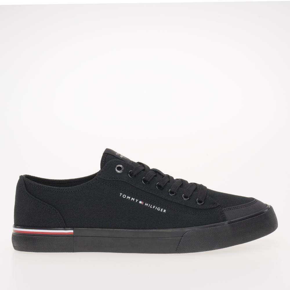 Topánky Tommy Hilfiger Corporate Vulc Canvas FM0FM04954-BDS - čierne