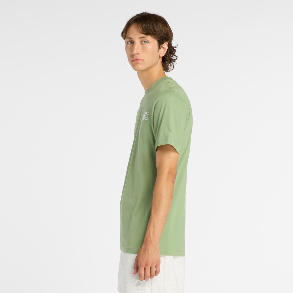 Pánske tričko New Balance MT6179UMAAR - zelené