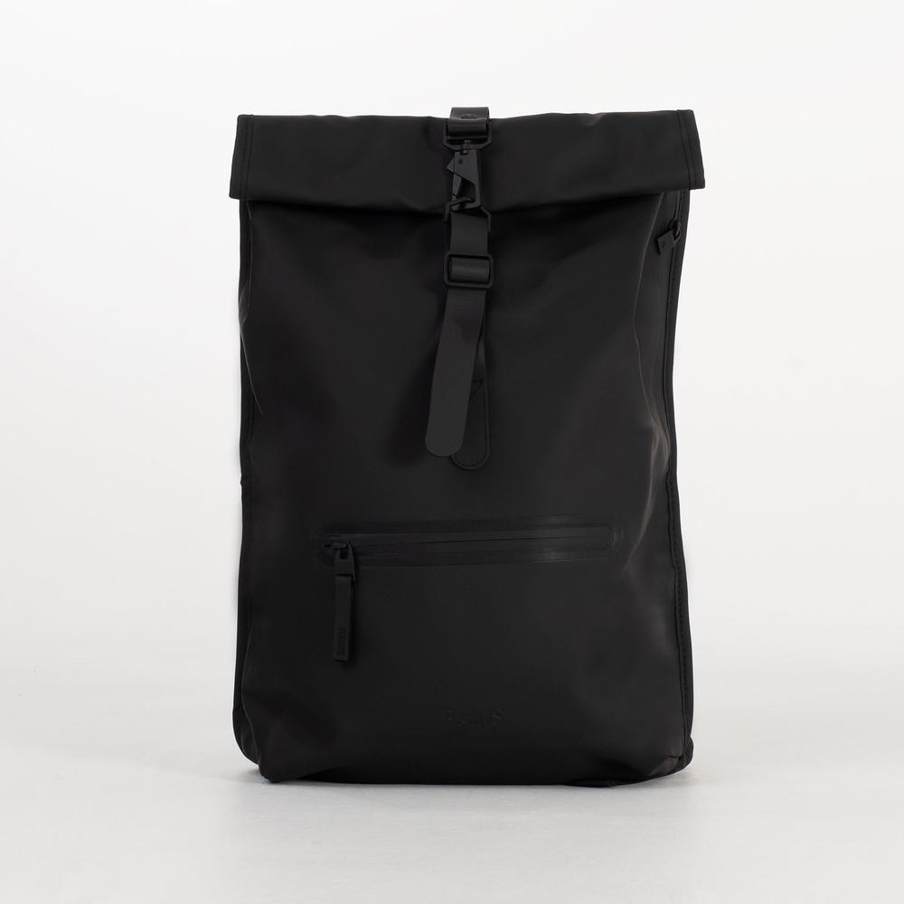 Ruksak Rains Rolltop Rucksack 13320-01 - čierne