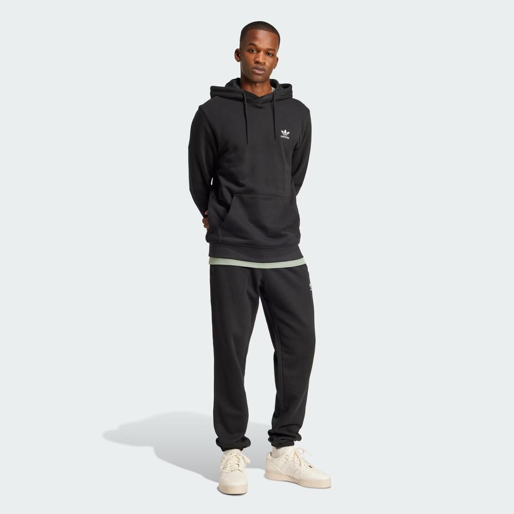 Mužský blúza adidas Originals Trefoil Essentials Hoodie French Terry JD2404 - čierne
