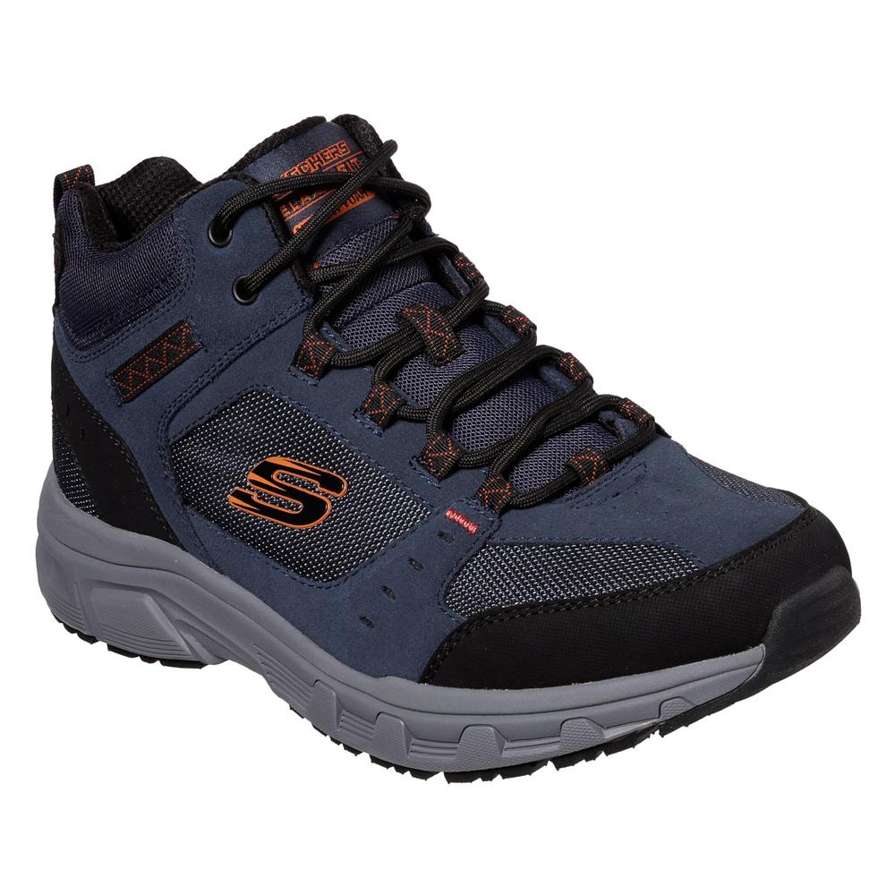 Topánky Skechers Relaxed Fit Oak Canyon Ironhide 51895NVOR - tmavomodré