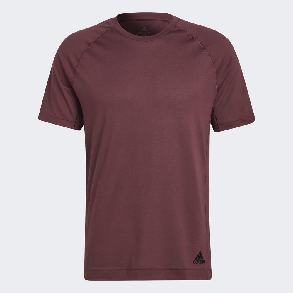 Tričko adidas Yoga Training HC2642 - bordóvé