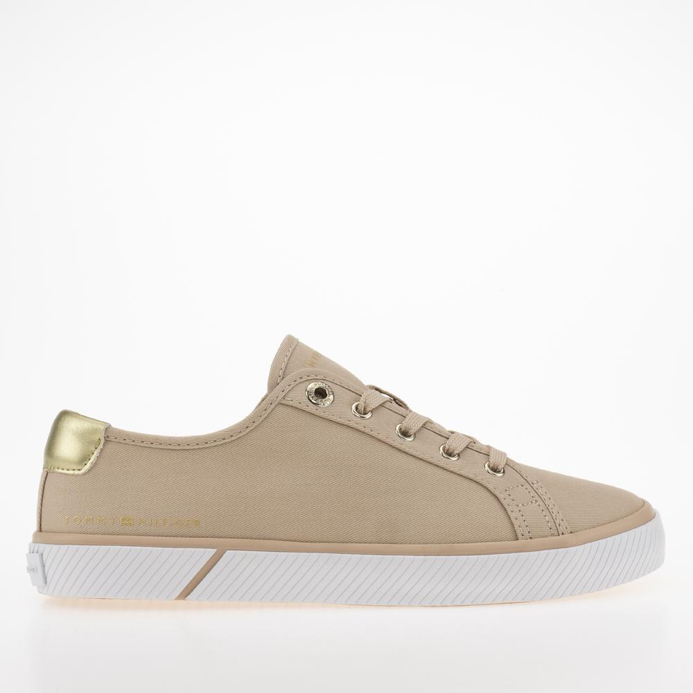 Topánky Tommy Hilfiger Metallic Lace-Up FW0FW06957-TRY - pomarančové
