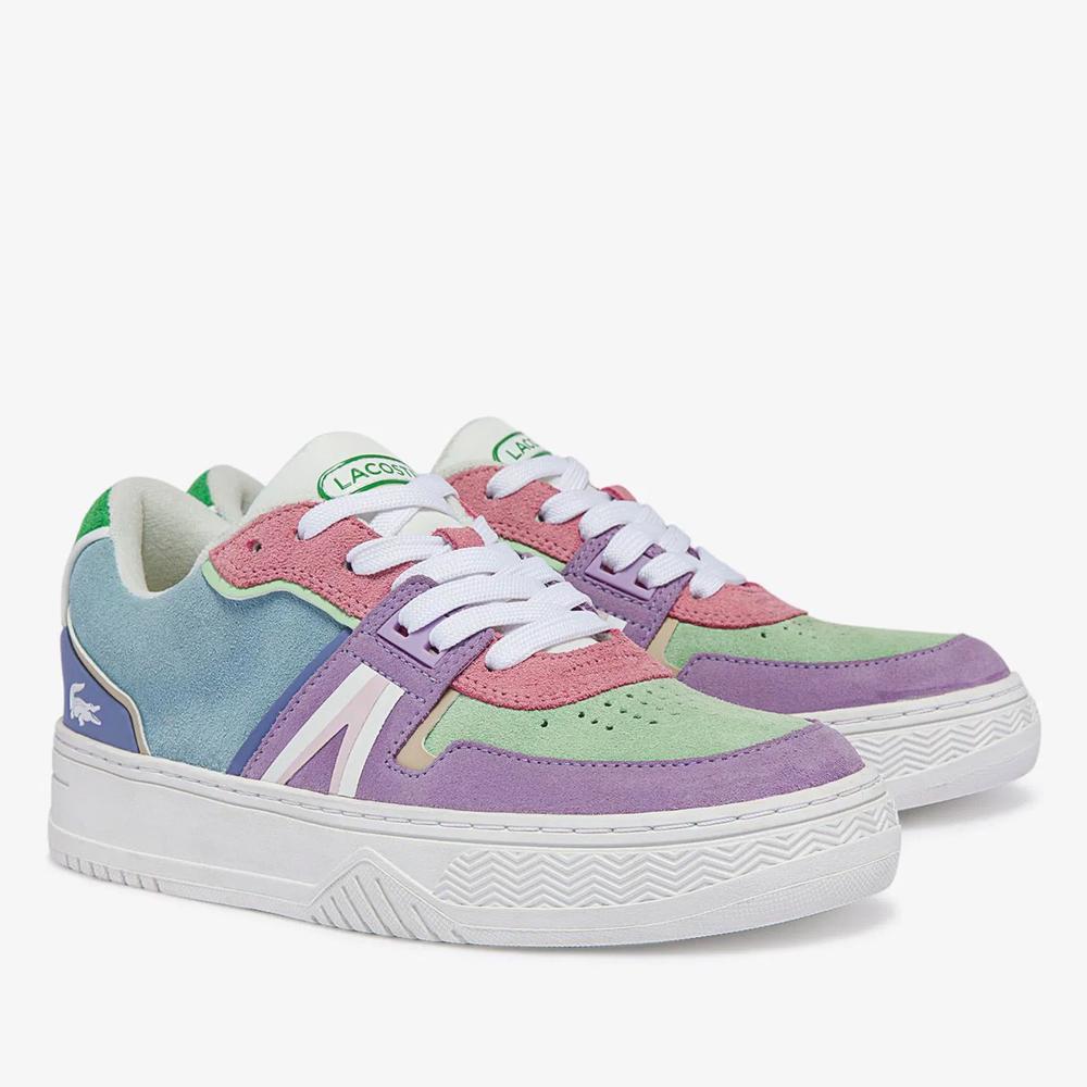 Topánky Lacoste Leather and Suede Colour-Block 743SFA0073-AMK - viacfarebné