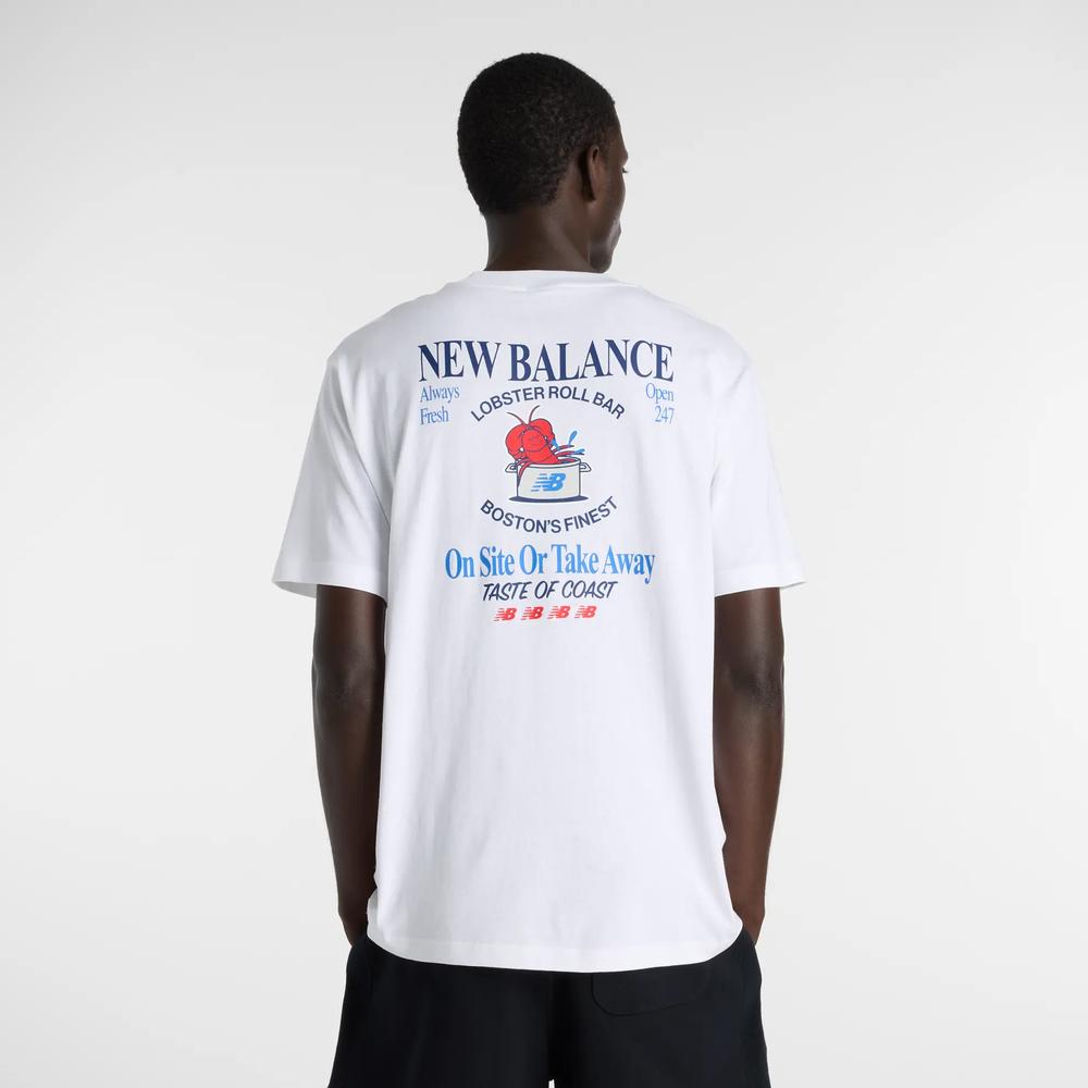 Pánske tričko New Balance MT61Y1F6WT - biele