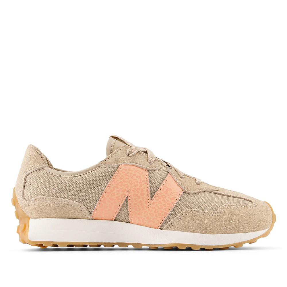 Detské topánky New Balance GS327WO - béžové