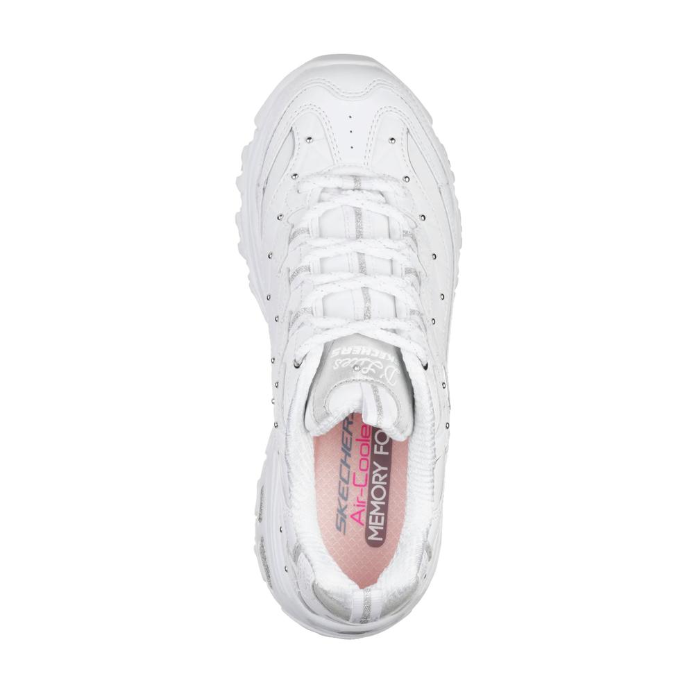 Dámske topánky Skechers D'Lites Glamour Feels 13087WSL - biele